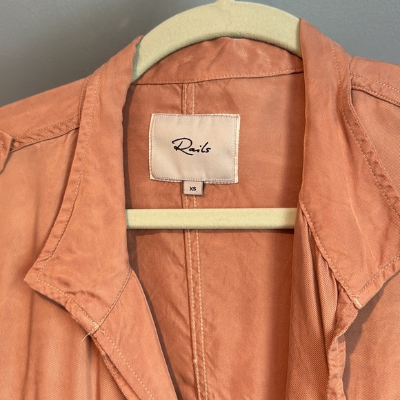 Rails Women's Silky Rowen Anorak Utility Jacket in Blush Pink - Picture 11 of 16